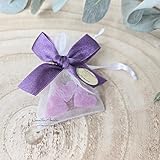 1 Stück - Gastgeschenk 3 Florex Seifenherzen i.Organza Ribisel - BEERE GiveAway Hochzeit