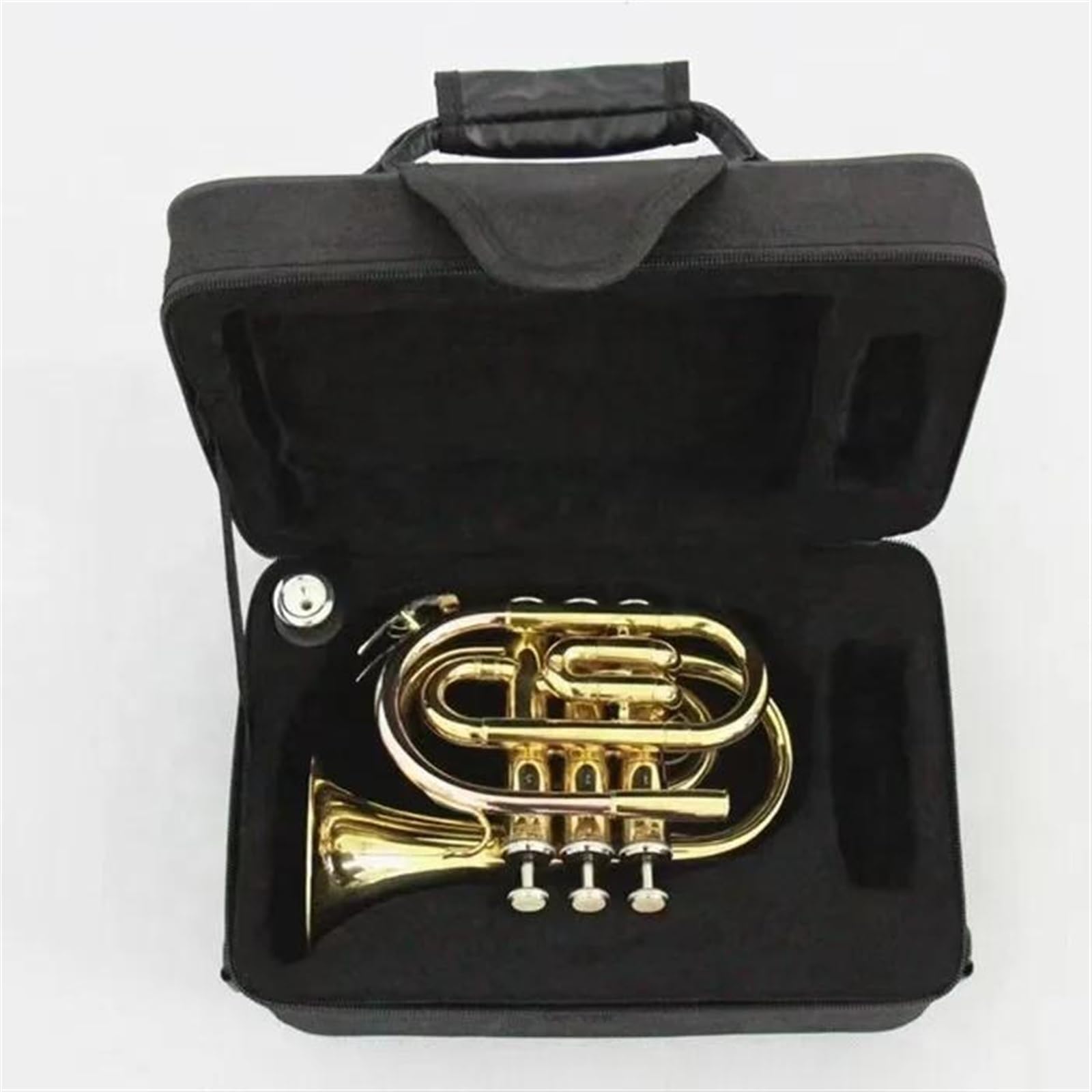 Standard Trąbka Instrument Muzyczny Kieszonkowy Bb Trąbka Profesjonalna, Mosiądz Stal Nierdzewna Pełny Ton