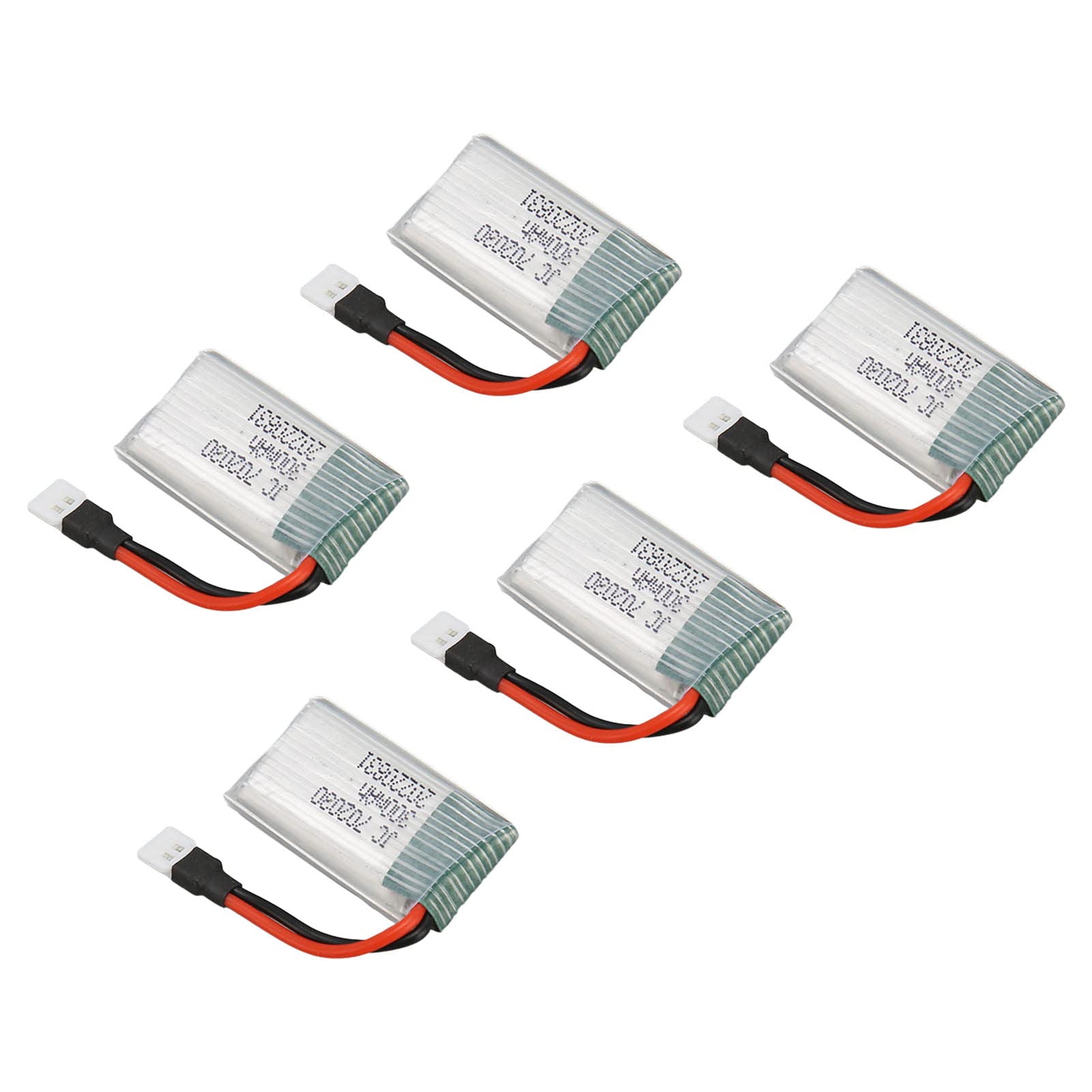 High Capacity 300mAh 3.7V RC Drone Battery, Pure Cobalt UAV Replacement Battery Compatible with E55 FQ777 FQ17W F180 FY530 U816 U830 X11C