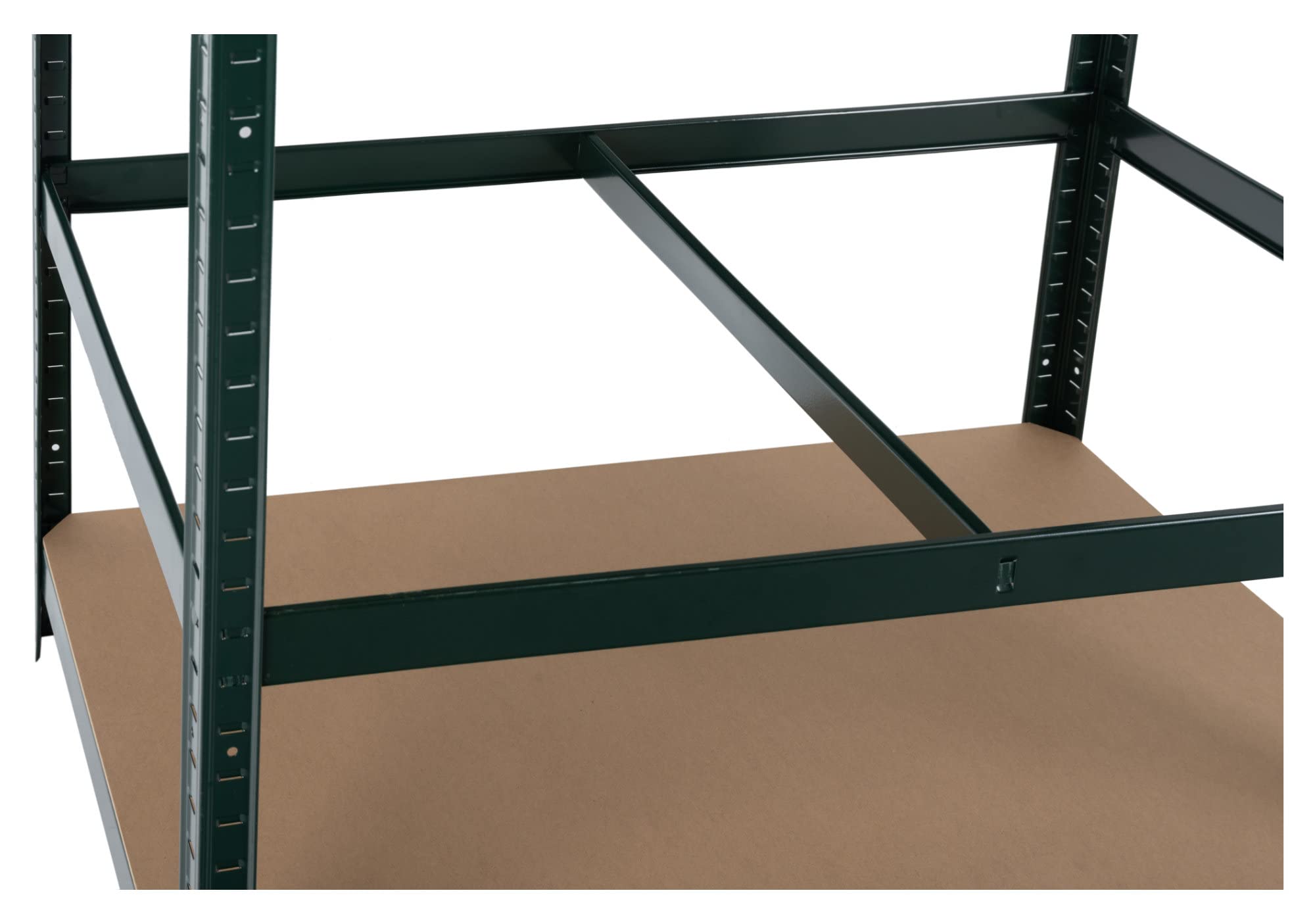 Stagecaptain Estantería de Banco de Trabajo WBR-175 GR con estantes | Estantería robusta de montaje por encaje para taller, almacén, sótano y despensa, Estructura metálica pintada