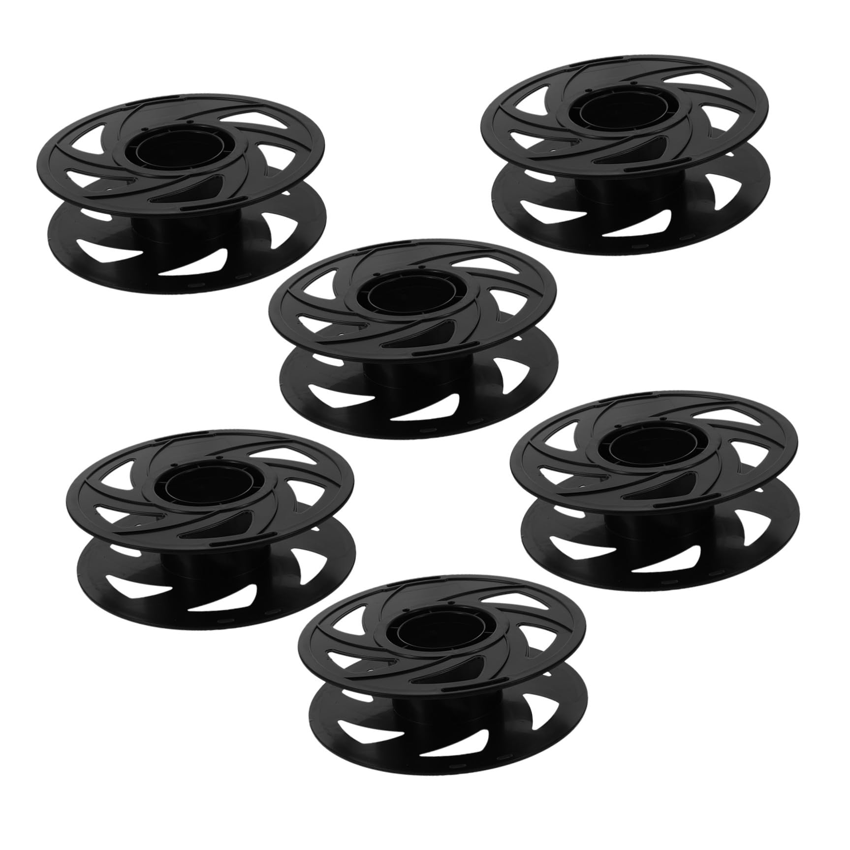 Alipis Carretes de Almacenamiento de Filamento 3D, 6 Piezas de Plástico Reutilizable Diseño Ligero y Desmontable, Soporte Adecuado para Filamentos Pla ABS Petg en Impresoras 3D