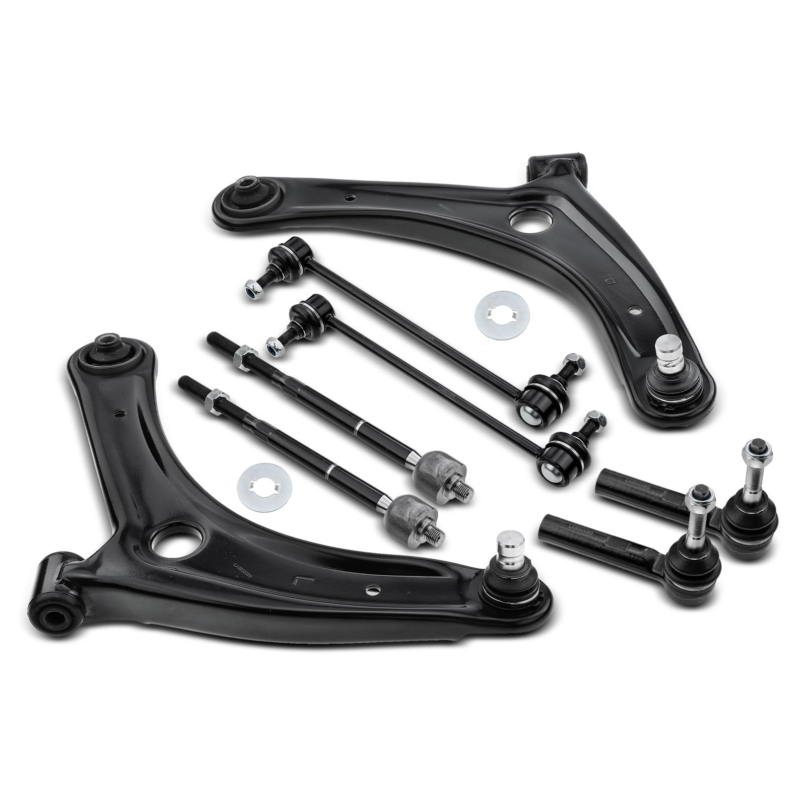 Frankberg 8x Set di bracciali Anteriore sinistro Destro Compatibile con Caliber 1.8L-2.4L 2006-2012 Compass MK49 2.0L-2.4L 2006-2016 Patriot MK74 2.0L-2.4L 2007-2017 Replace# 5105041AH