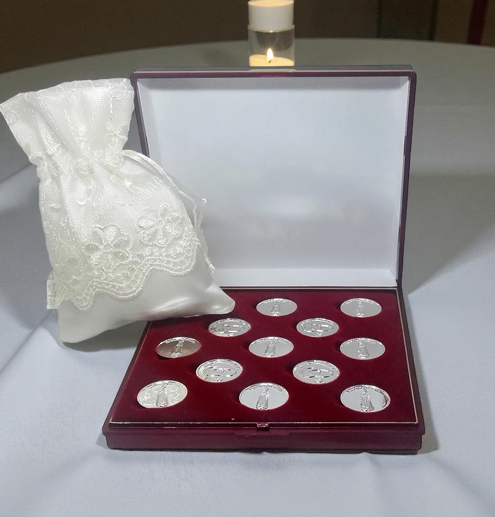 Arras de la Vírgen de Fátima, con saquito y Estuche.