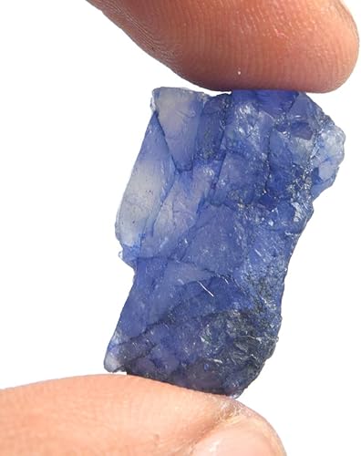 Miniatura 4 de GEMHUB Piedra preciosa suelta de zafiro azul crudo con certificación Egl natural de 22.00 ct para la fabricación de joyas, Gema, azul