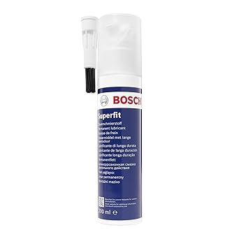 Bosch SF-200 - Lubricante de montaje Superfit - lubricante de alto rendimiento para frenos de disco y de tambor - dispensador de bomba de200 ml con cepillo