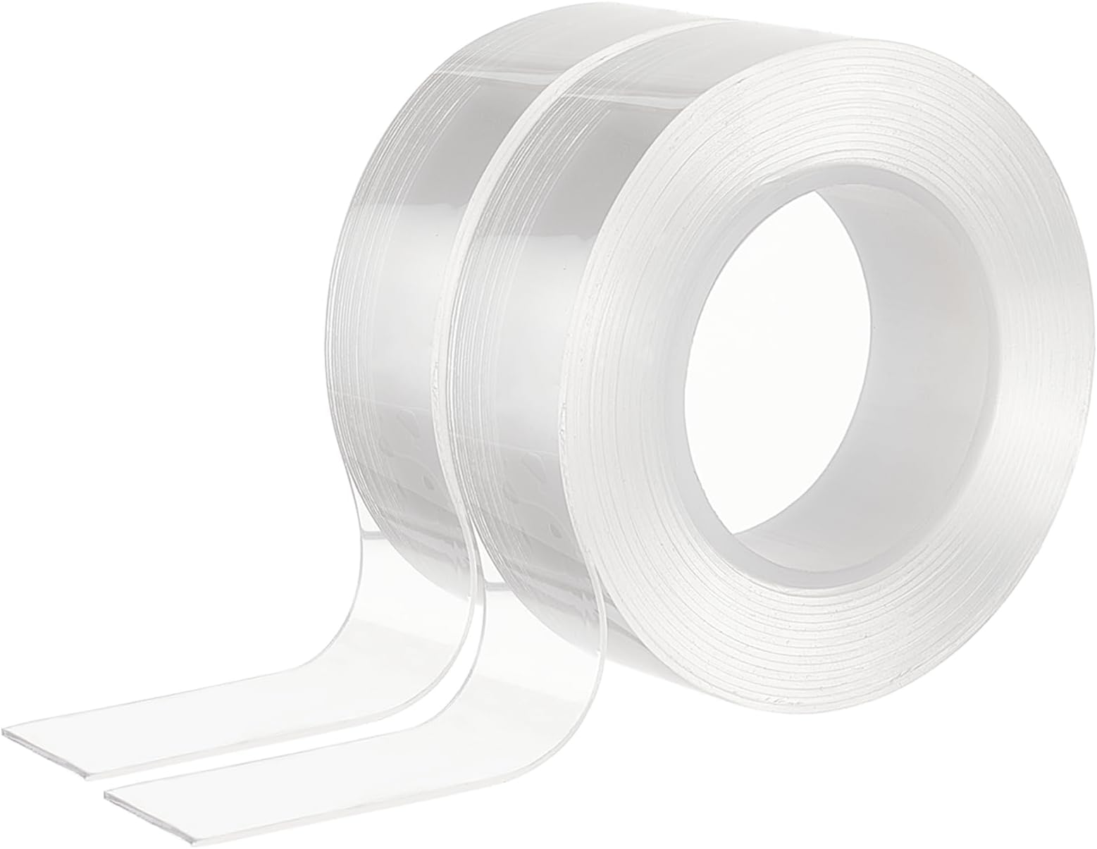 AMIJOUX 2 PCS Transparent Curtain Glide Tape, Adhesive
