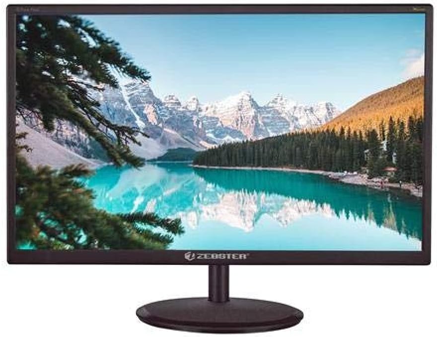 ZEBSTER 19 Inch Led Monitor With Hdmi- Zeb-Ze19Hd (Hdmi+Vga), Black