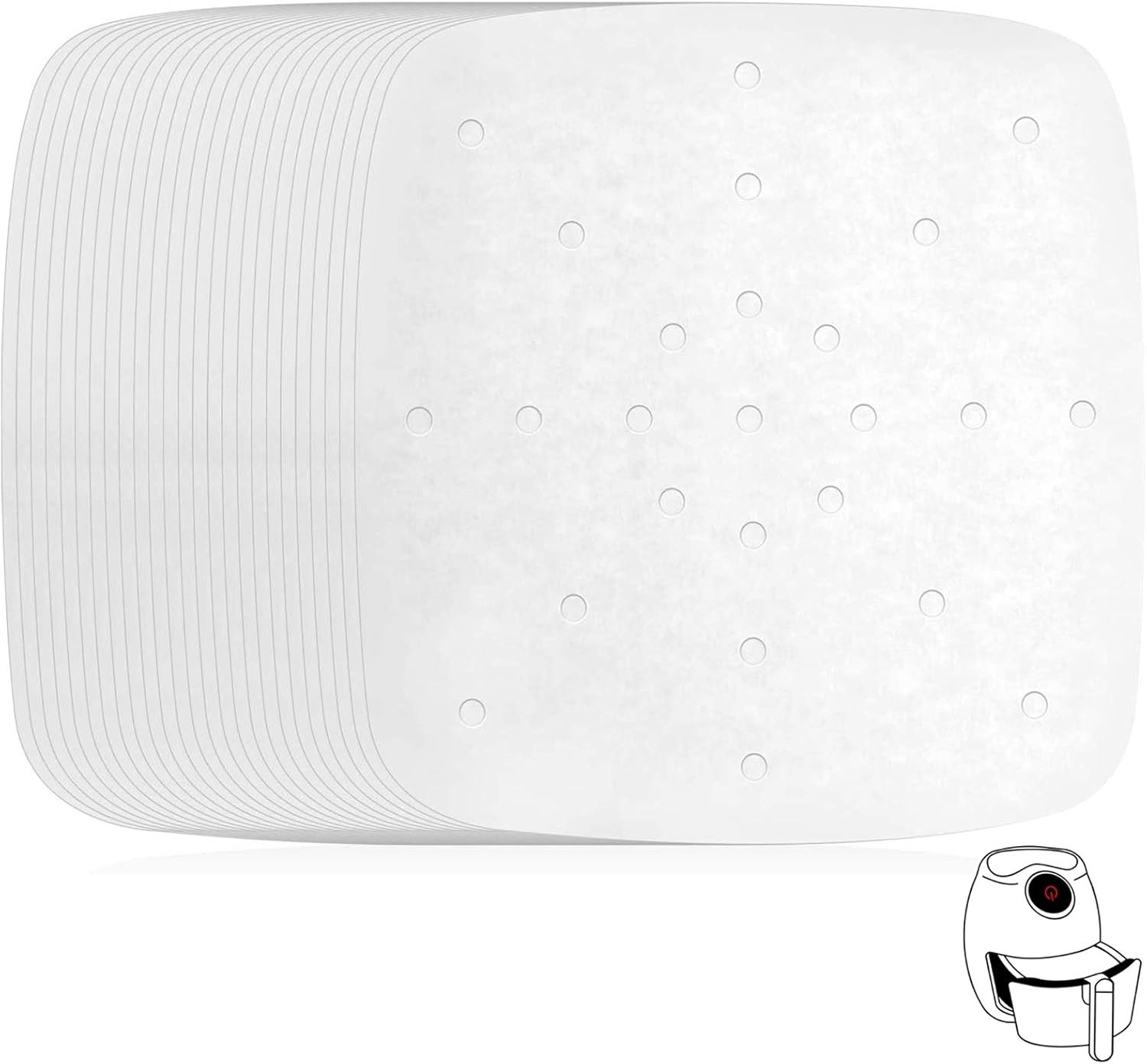 Air Fryer Parchment Papers,200Pcs Air Fryer Liners Baking