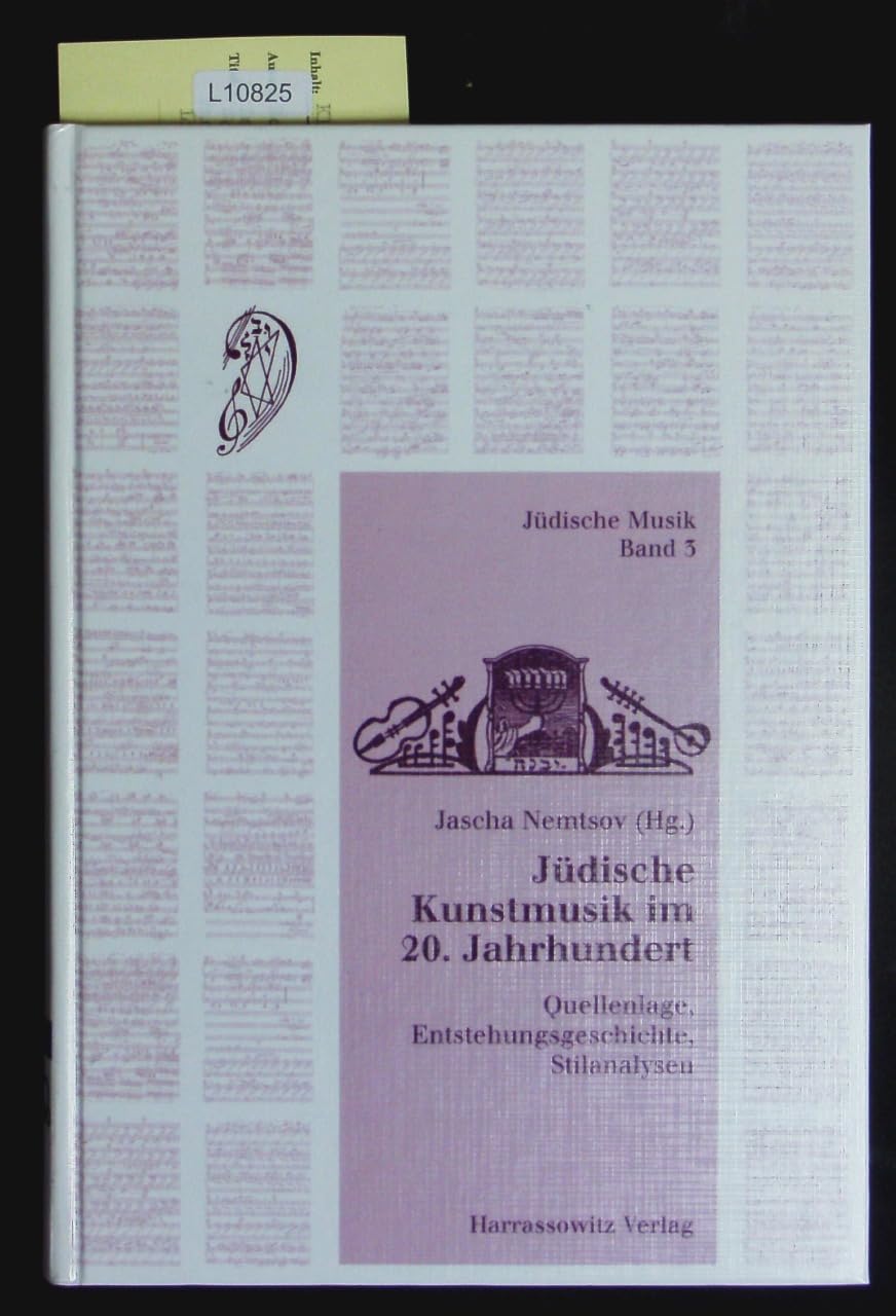 Judische Kunstmusik Im 20. Jahrhundert livre de musicologie et histoire juive