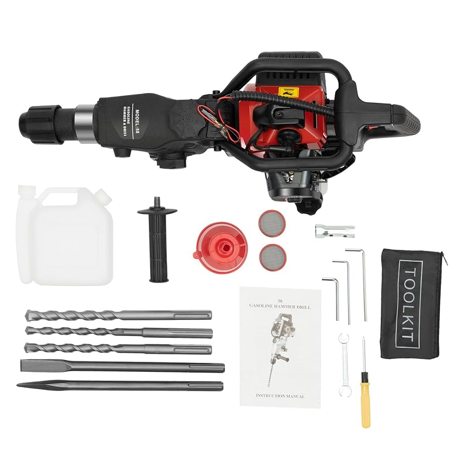 33CC Gas Powered Jack Hammer Concrete Breaker, 1000W 2