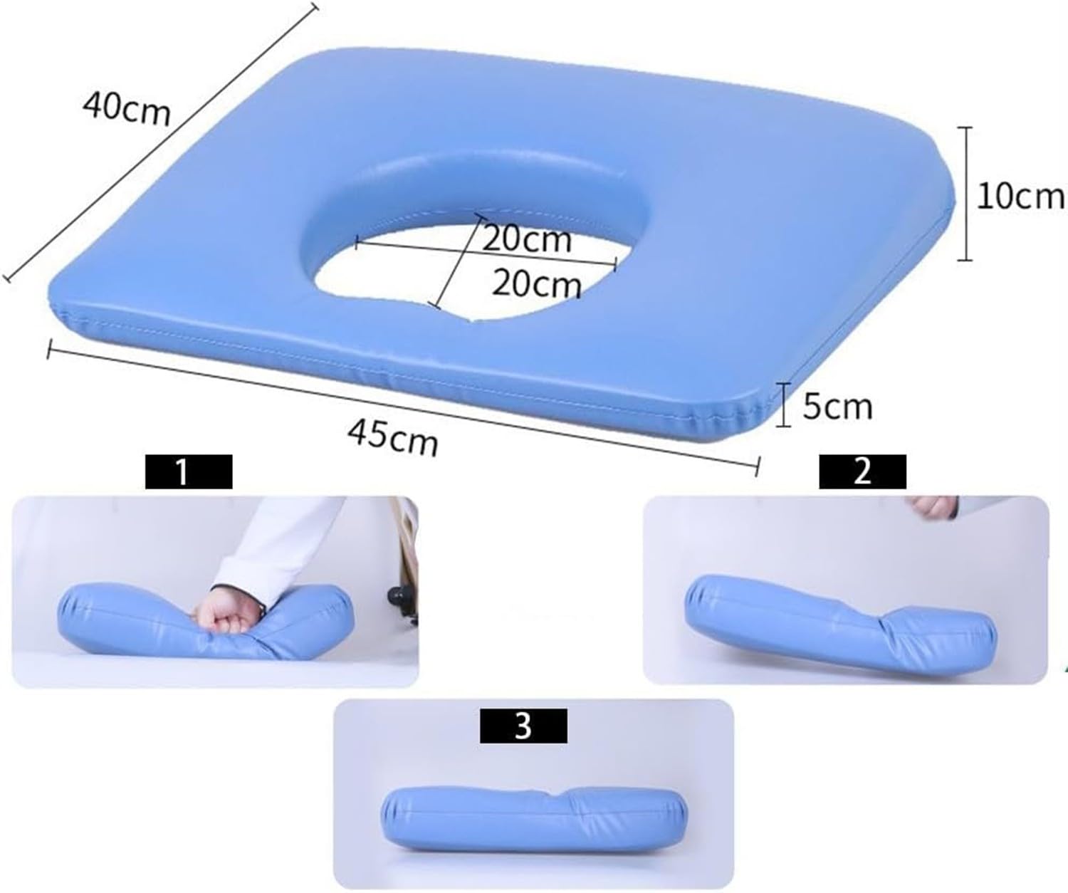 Cojín para Escaras,Cojín para Úlceras por Presión En Sacrocoxígeo Personas Mayores,Cojines para Sillas De Ruedas Aliviar La Presión para Sentarse Durante,Almohada De Cadera