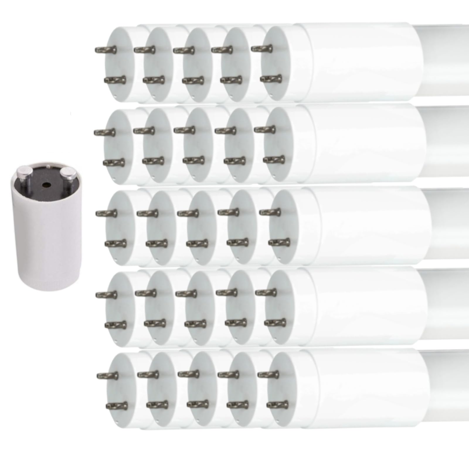 25er Pack PREMIUM LED Röhre T8 G13 120cm 18W Kaltweiß 6500K – 2880lm – 160 lm/W High Efficiency – Glasrohr – Flimmerfrei – Ersatz für Leuchtstoffröhre – inklusive Starter