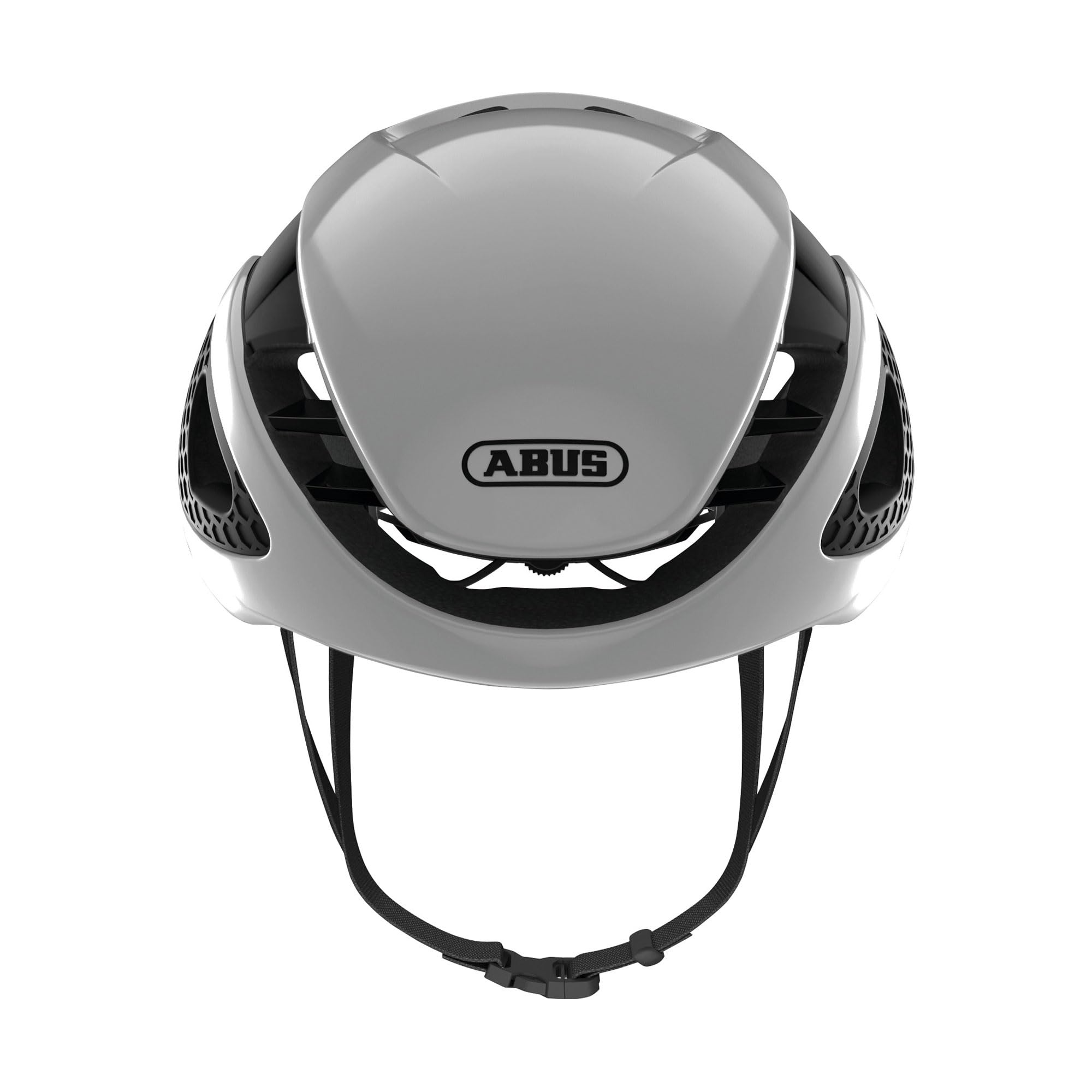 ABUS Kask Rowerowy GameChanger, Biały, Rozmiar M | Kask rowerowy z aerodynamicznymi paskami, system wentylacji, uchwyt na okulary, regulacja, otwór na warkocz