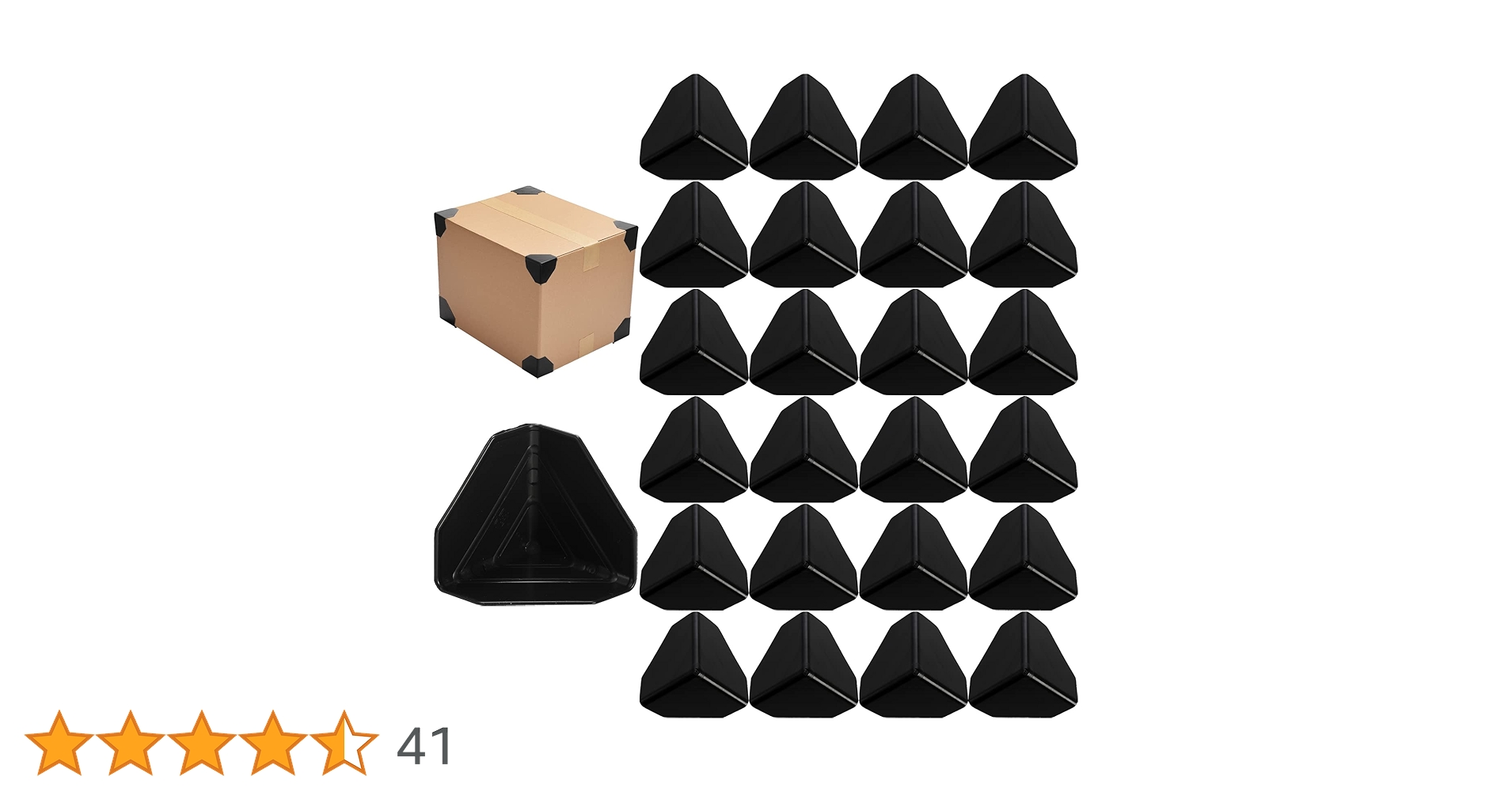 ZENFUN 200 Pcs Packaging Edge Protectors, Plastic Heavy Duty