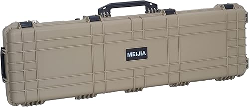 Miniatura 23 de MEIJIA Funda rígida portátil para rifle impermeable para todo tipo de clima, funda de pistola con ruedas, espuma de ajuste personalizable incluida