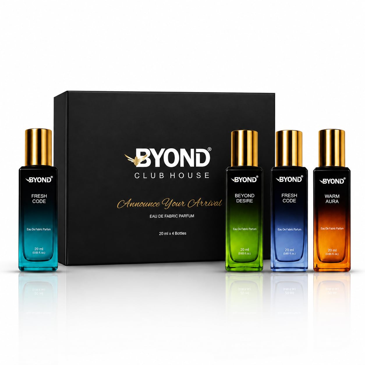 BYOND Club House Luxury Eau De Parfum Gift Set for Men & Women | Premium Long Lasting Perfume Combo Pack with 25% Perfume Oil Concentration | 4 x 20ml-image-36