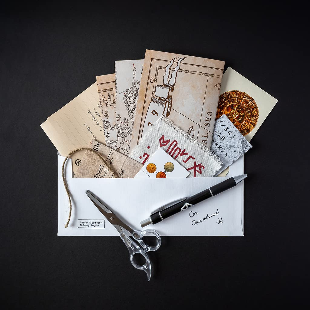 Escape Mail - Escape Room Game | Escape Room Kit, Family Escape Room Game | Ages 15+, 1-4 Players | Mail Game | DIY Escape Room | Fun Adults & Teens Mystery Game - Standard - Episode 1