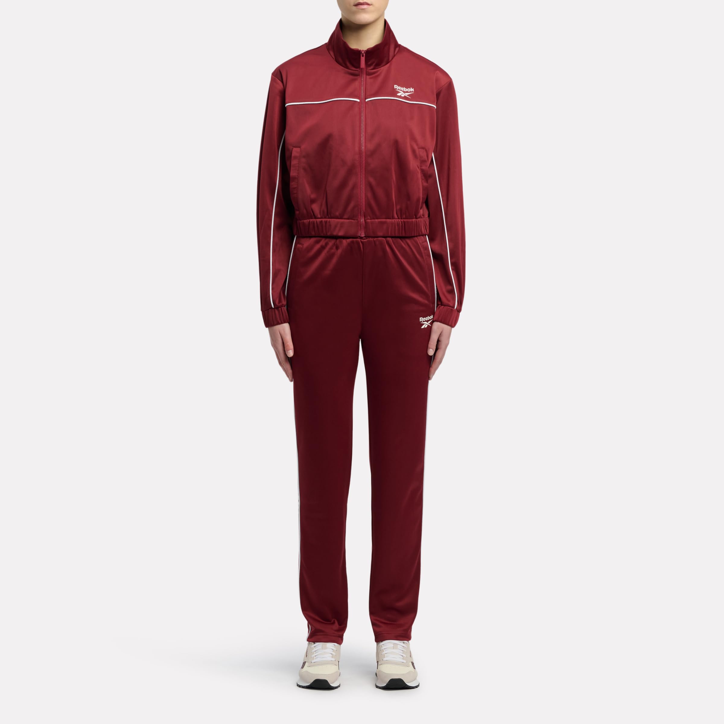 Reebok Justine Piping Tracksuit 2pc Traje Mujer