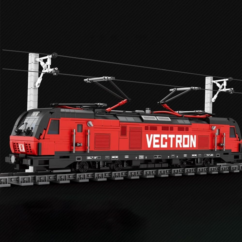 barweer Klemmbausteine Train, Vectron-European Electric Passenger City Zug ​​​​Bausteine mit Eisenbahn Schienen, Technik Züge Bahnhof Modell Geschenk Sets für Erwachsene und Kind (1889+ Teile)