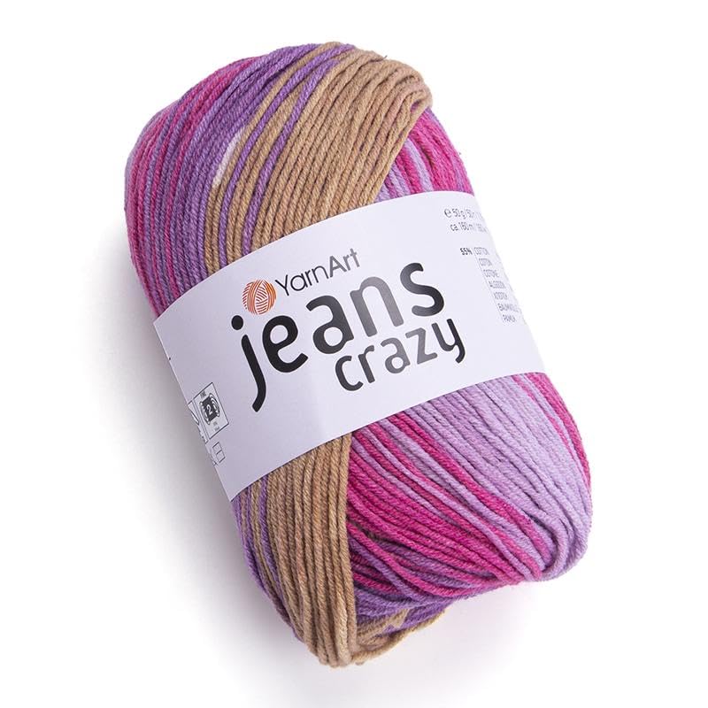 YarnArt El Örgü İpi JEANS CRAZY, 8217, 10x50 gr