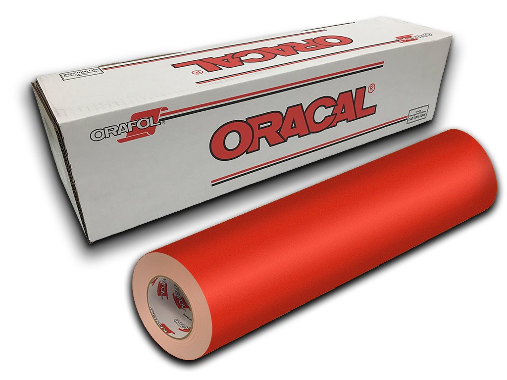 Oracal 631 Exhibition Cal Matte Finish - 12" x 10ft - Orange Red 047