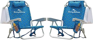 Tommy Bahama 2016 Backpack Cooler Chair with Storage Pouch and Towel Bar