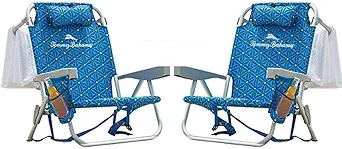 Tommy Bahama 2016 Backpack Cooler Chair with Storage Pouch and Towel Bar