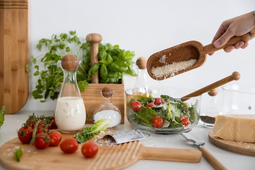 Sagaform Nature Collection Cheese Grater in Oak Container with Handle,Brown