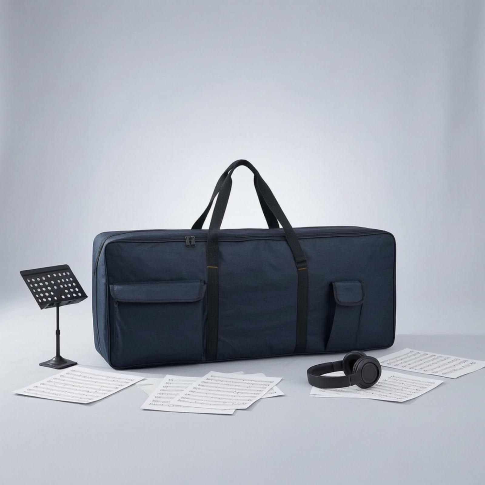 Custodia Tastiera 61 Tasti Borsa Tastiera Elettronica Sacca Sintetizzatore Astuccio Strumentale con Struttura Imbottita, Borsa Per Tastiera 61 Tasti, Array, Rosso