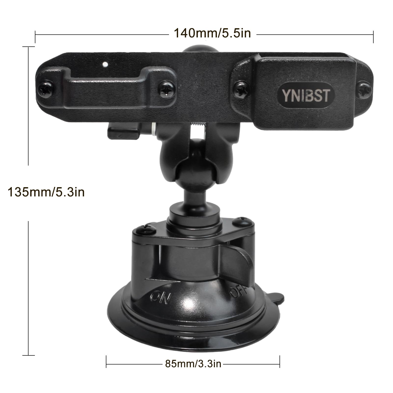 Support à Ventouse pour Talkie Walkie/Radio Micro, Porte de Voiture Réglable pour Radio, Compatible avec Motorola BaoFeng Icom Kenwood Wouxon QUANSHENG Radios Bidirectionnelles