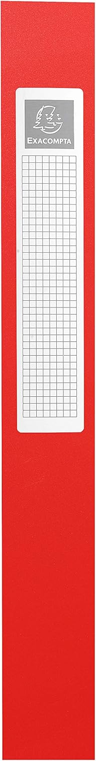 Exacompta - Ref 59785E - Uni PP Elasticated Filing Box - 250 x 330mm in Size, Suitable for Holding A4 Documents, 40mm Spine, Opaque Polypropylene, Spine Label - Red