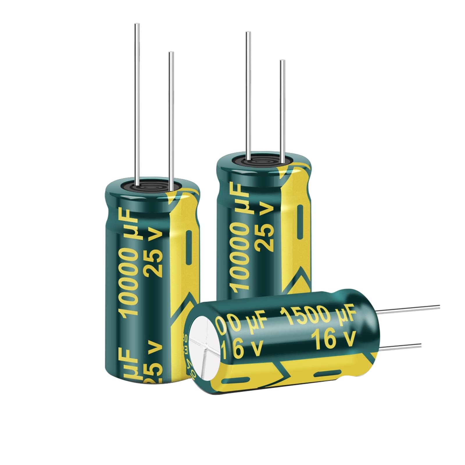 EFARMA Elektrolytkondensatoren, 20 Stück 25 V 10000 uF Aluminium-Elektrolytkondensator Hochfrequenz-Niedrig-ESR-Kondensator, 18 x 35 mm