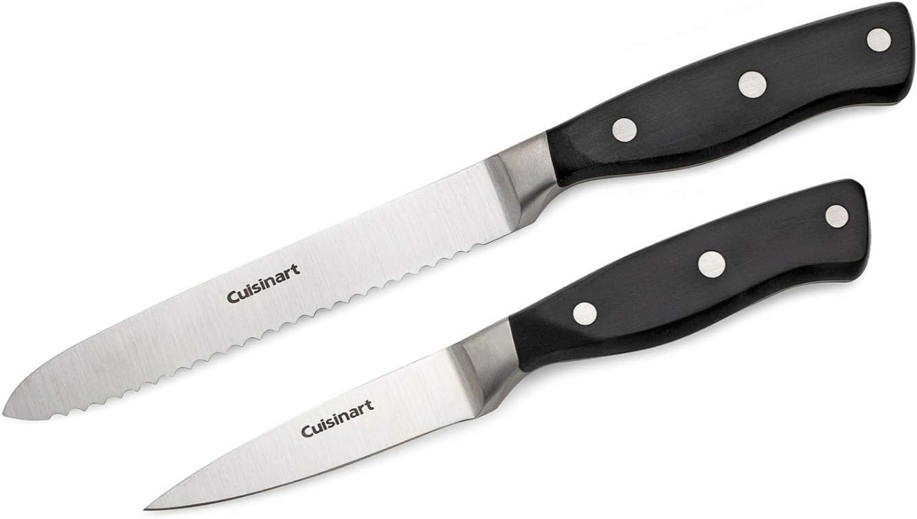 Cuisinart C77TR-2P Triple Rivet Collection 2-Piece Knife Set, 5.5-Inch Utility and 3.5-Inch Paring