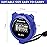 Vicloon Digital Timer, Simple Sport Timer with Large Display, Single Lap Split Stopwatch, 12/24 Hour Clock Alarm Date for Coaches Kids Training Swimming Running (Blue)