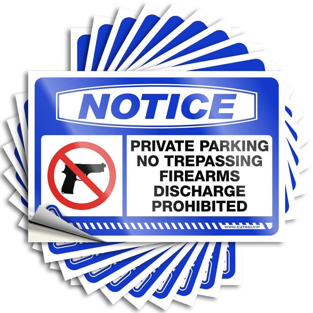 Decals Custom Goods Window Notice Private Property No Trespassing - No Residue Decals for Gamer(12X18CM)