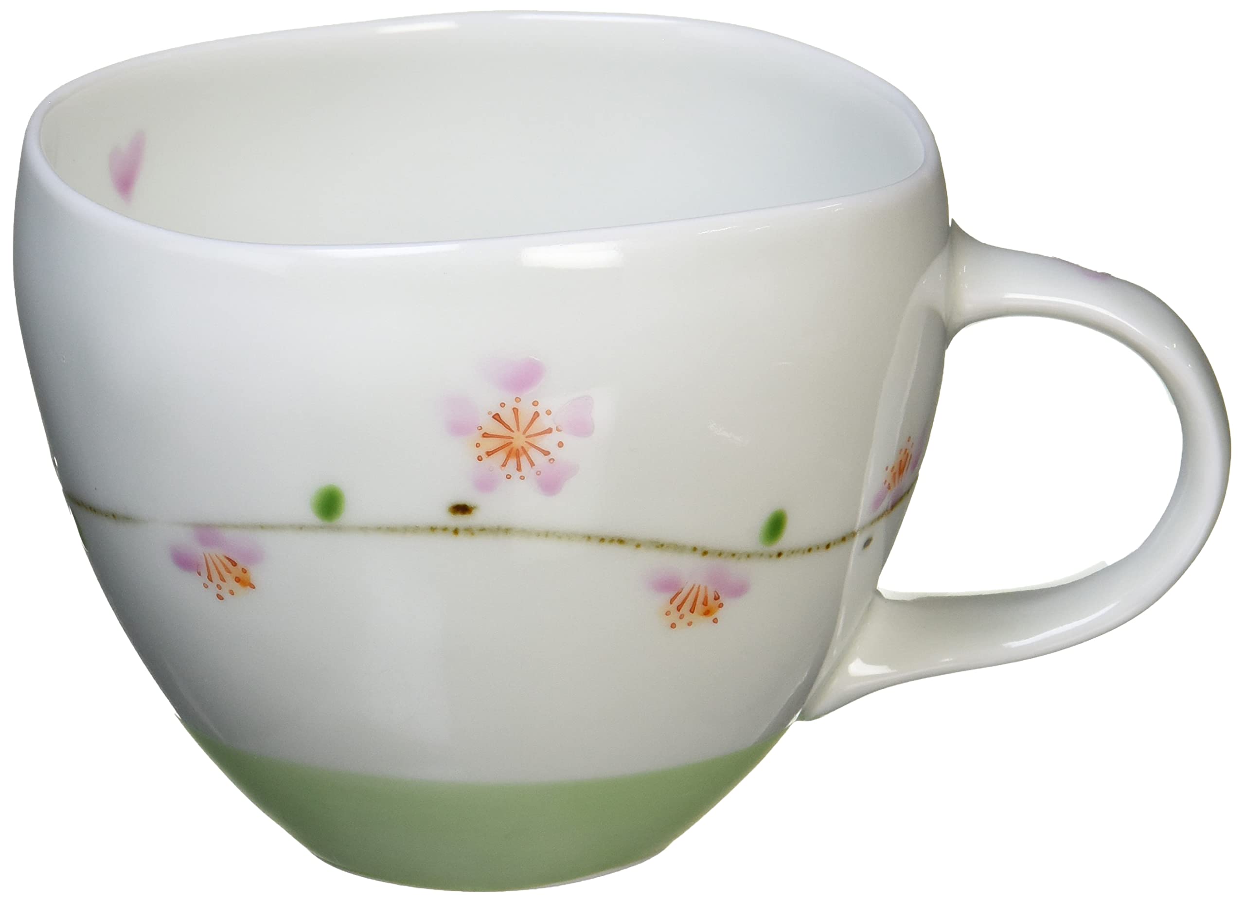 Amazon.co.jp: 浜陶 有田焼 一峰窯 スープマグ 大 400ml 桜日和