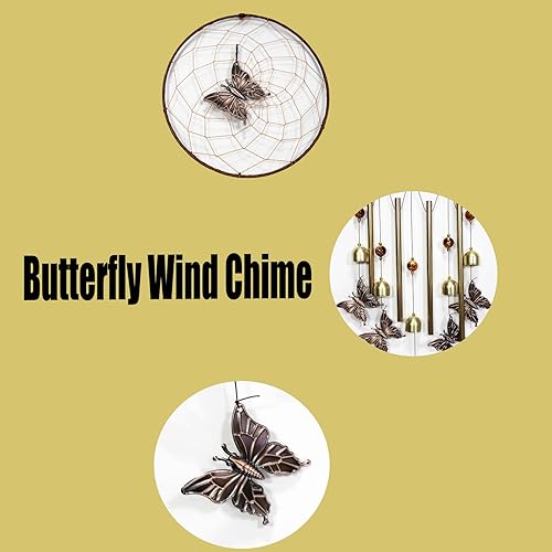 Miniatura 2 de Campanillas de viento de mariposa para exteriores con atrapasueños, regalo para mamá, regalos para abuela, exterior e interior, decoración de jardín
