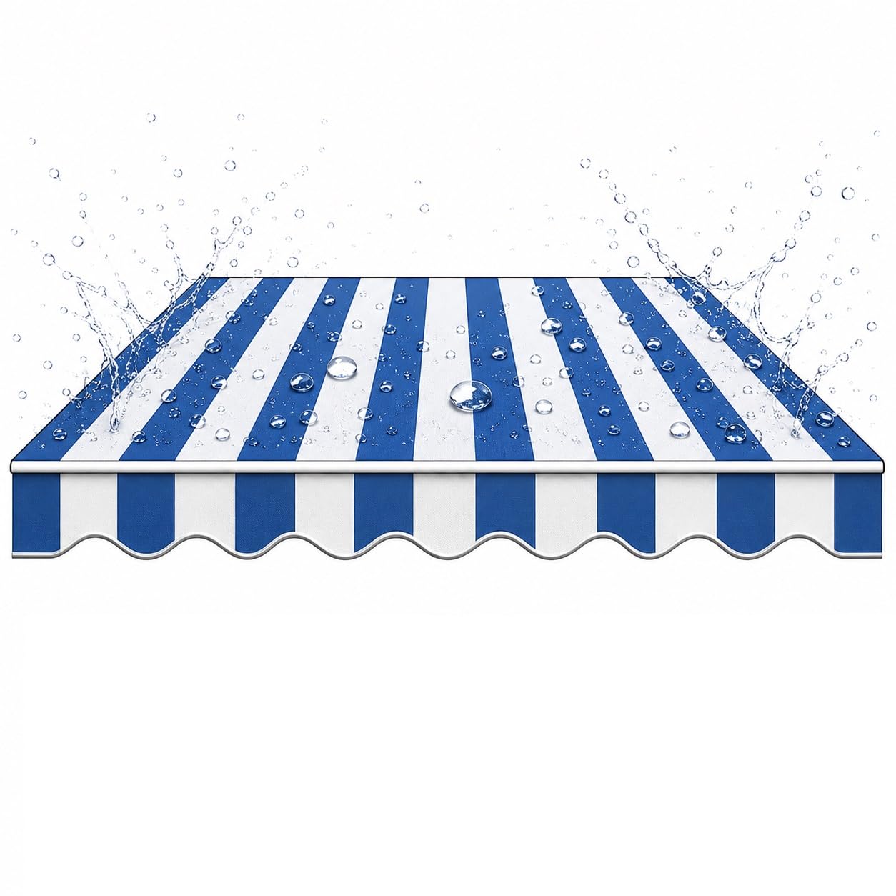 Tela de repuesto para toldo exterior de 10x6.5 pies lona impermeable para jardin y patio trasero