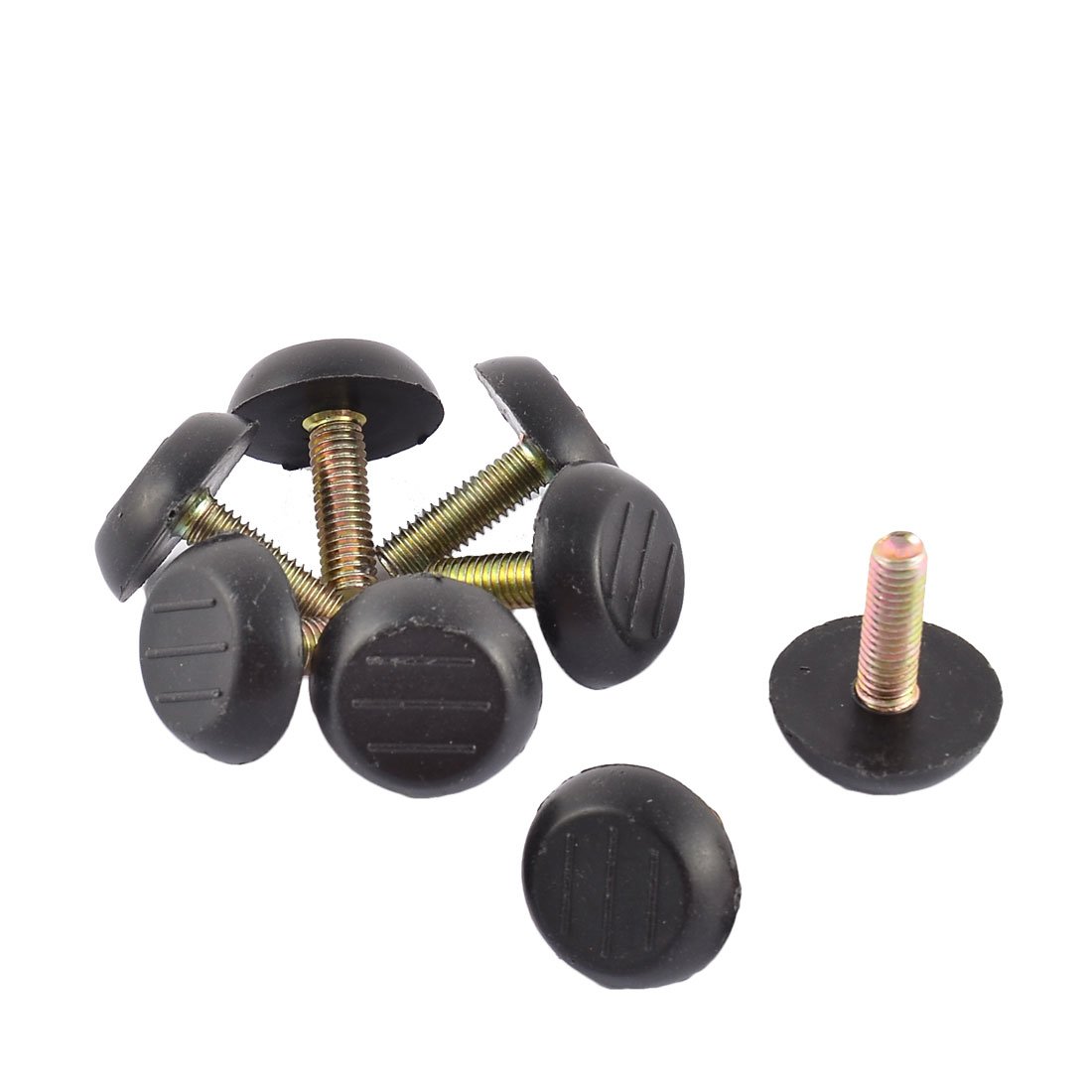 Metal Home Adjustable Furniture Table Desk Glide Leveling Foot Adjuster Pad Tool 23mm Base Dia 8pcs id 543