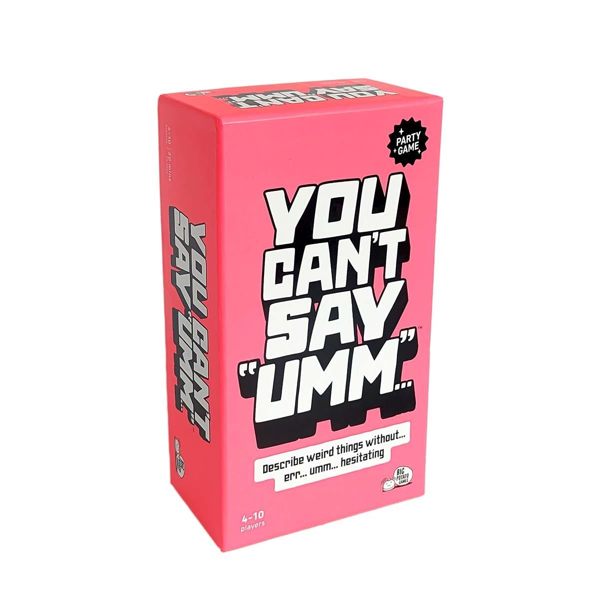 You Can’t Say Umm: A Party Game for Family and Adults, Board Game for Teenagers, Family Word Game, Must Have for Game Night
