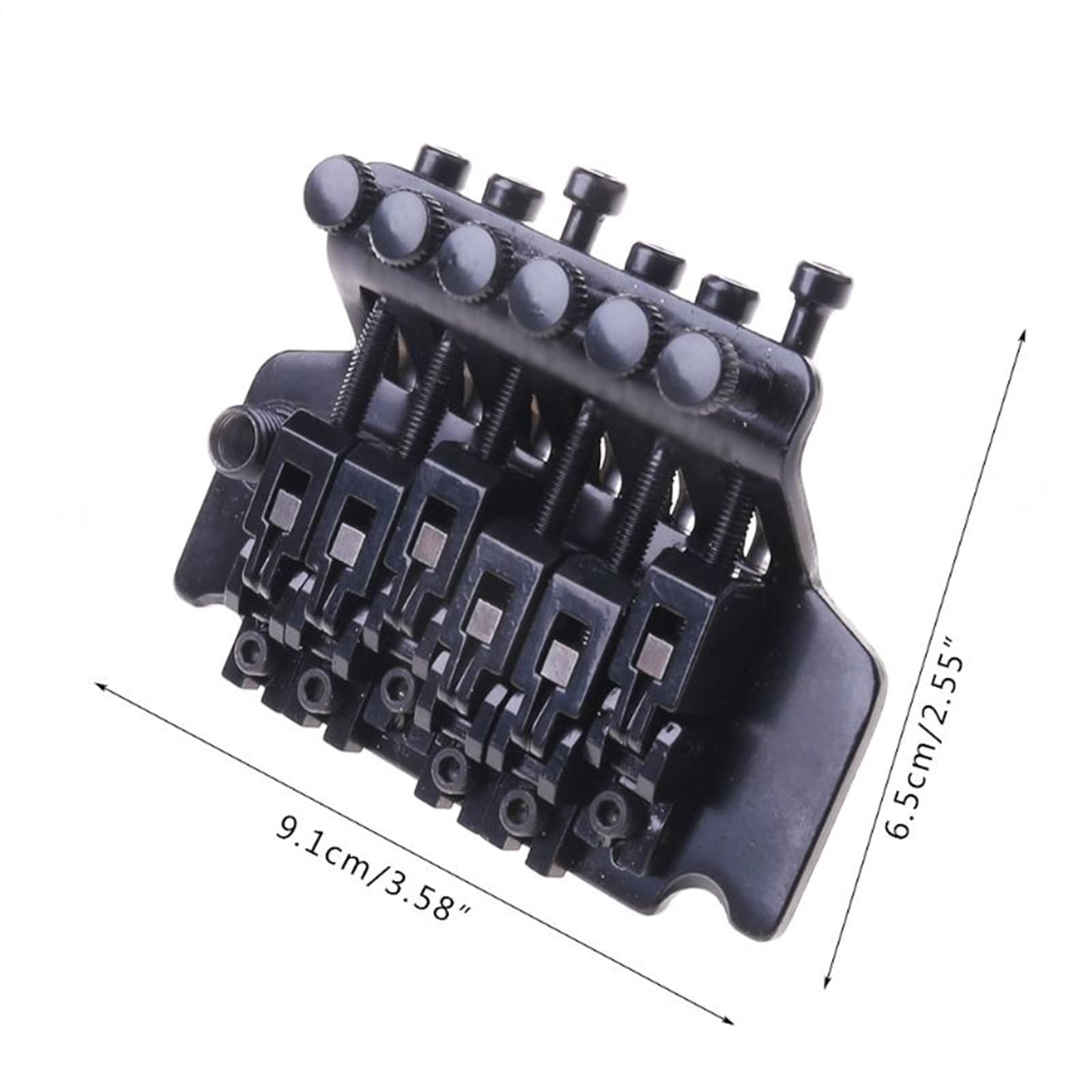 Juego de Puente de Guitarra Puente De Bajo Eléctrico De 6 Cuerdas, Sillines De Rodillo, Puente, Piezas Traseras, Traje Para Bajo, Accesorios De Repuesto Para Guitarra Puente de Guitarra