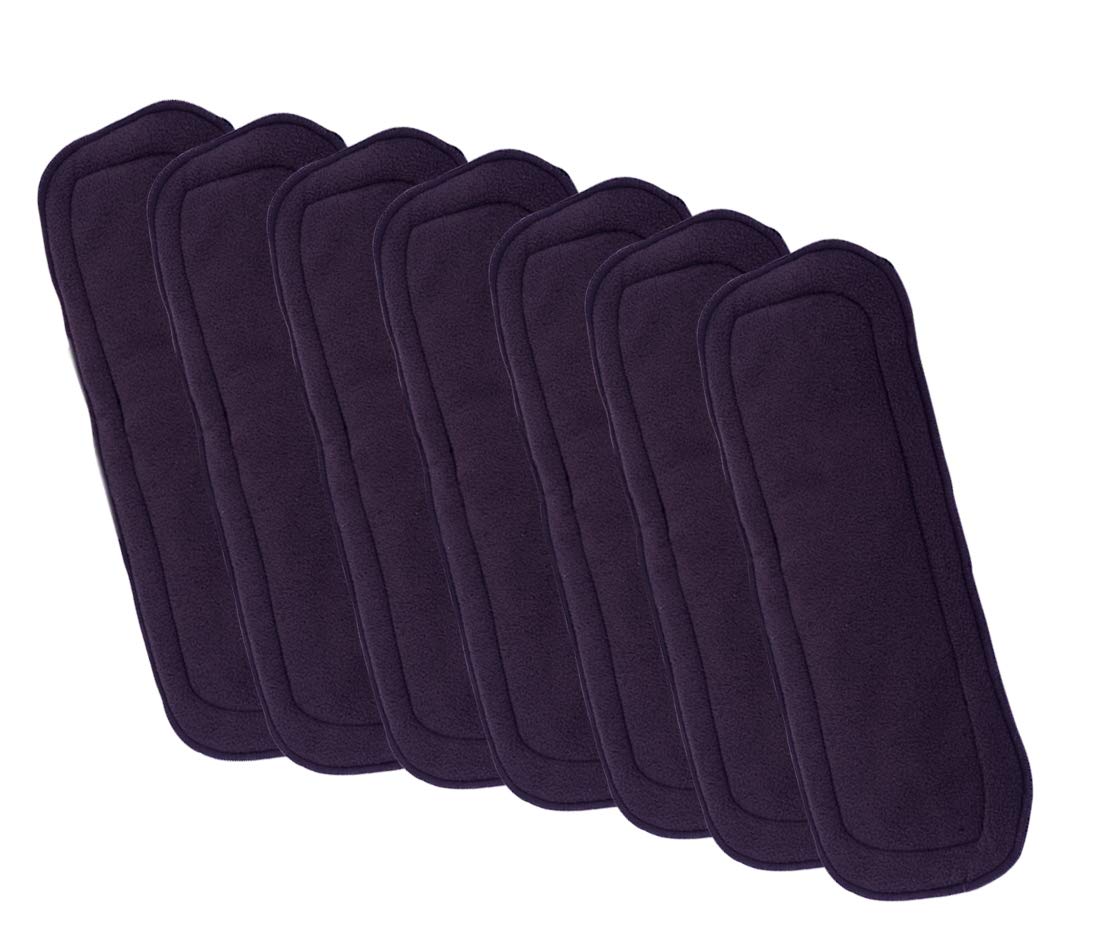 THE LITTLE LOOKERS Bamboo Charcoal Diaper Inserts/Cloth Diaper Liner/Charcoal Pads for Baby Cloth Diapers (Pack of 7)