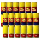 Clipper Butane Gas 12 pcs Canister 300ml - Universal Refill for Lighters, BBQ, Cooking - Reliable & Safe Fuel Bottles Bulk