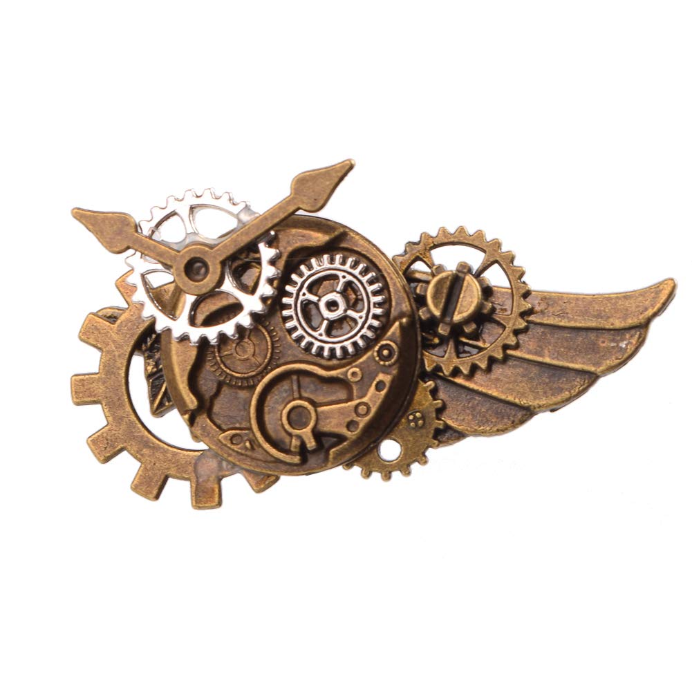 BLESSUME Vintage Steampunk Victorian Brooch (L) — image 1