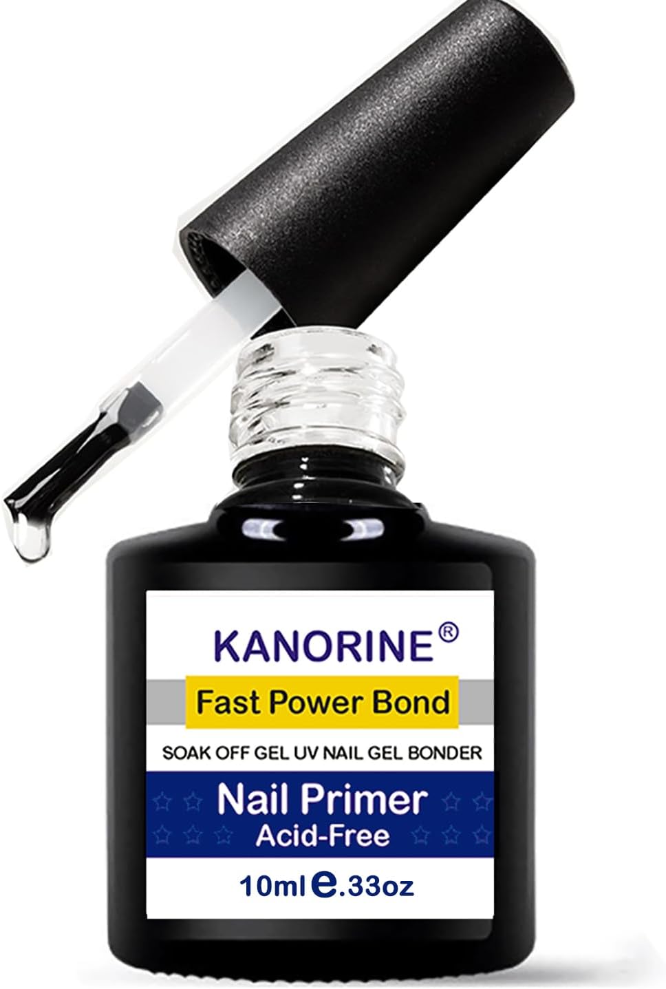 Nail Primer, Non-Acid Gel Power Bond Bonder, For All Gel Nail Polish, No-Cure 0.33oz/10ml