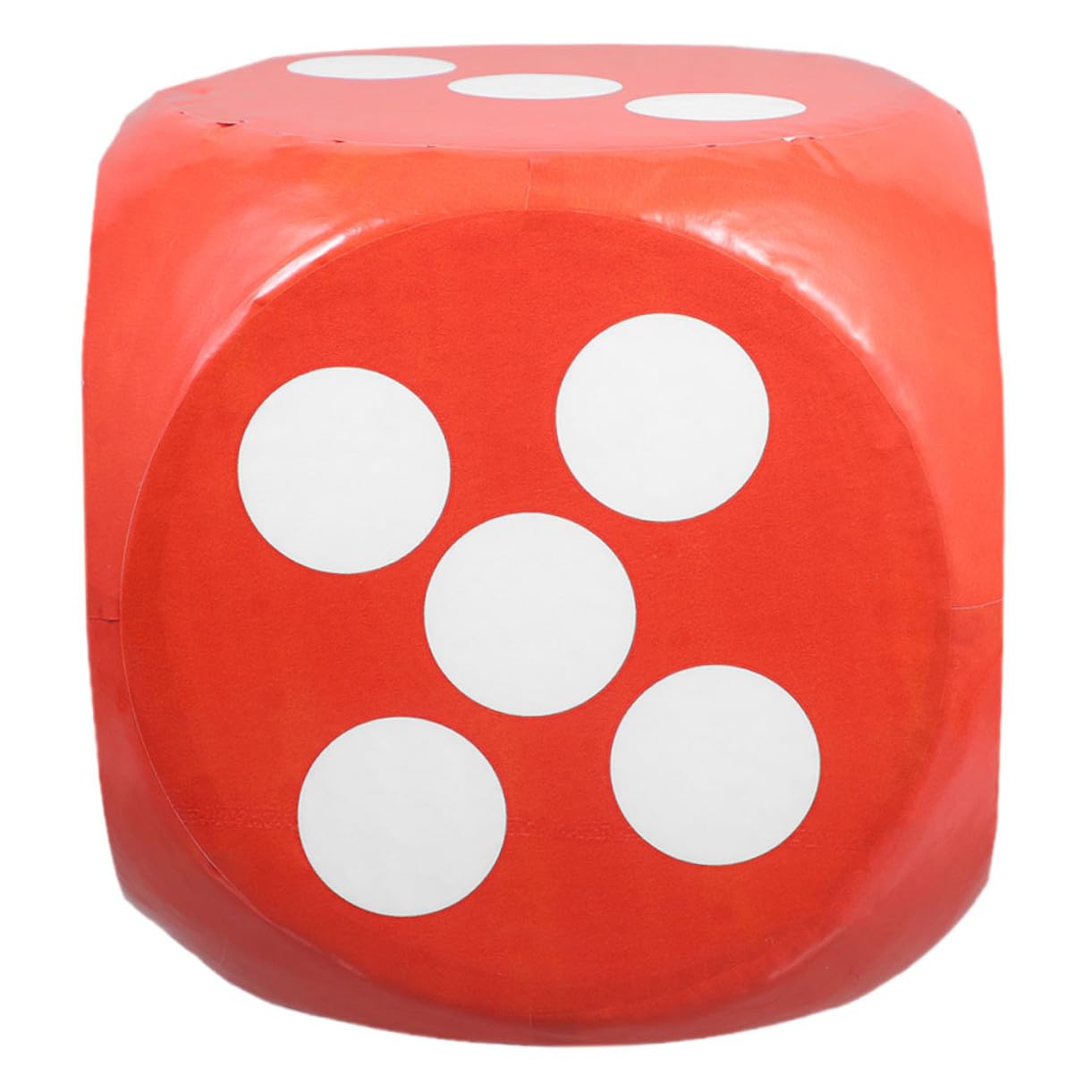 Dadi di Schiuma Giganti Rossi per Giochi di Società e Lotterie, Dado Sovradimensionato Leggero e Sicuro per Bambini, Accessorio Didattico per Abilità Matematiche e Feste, 30 Cm,
