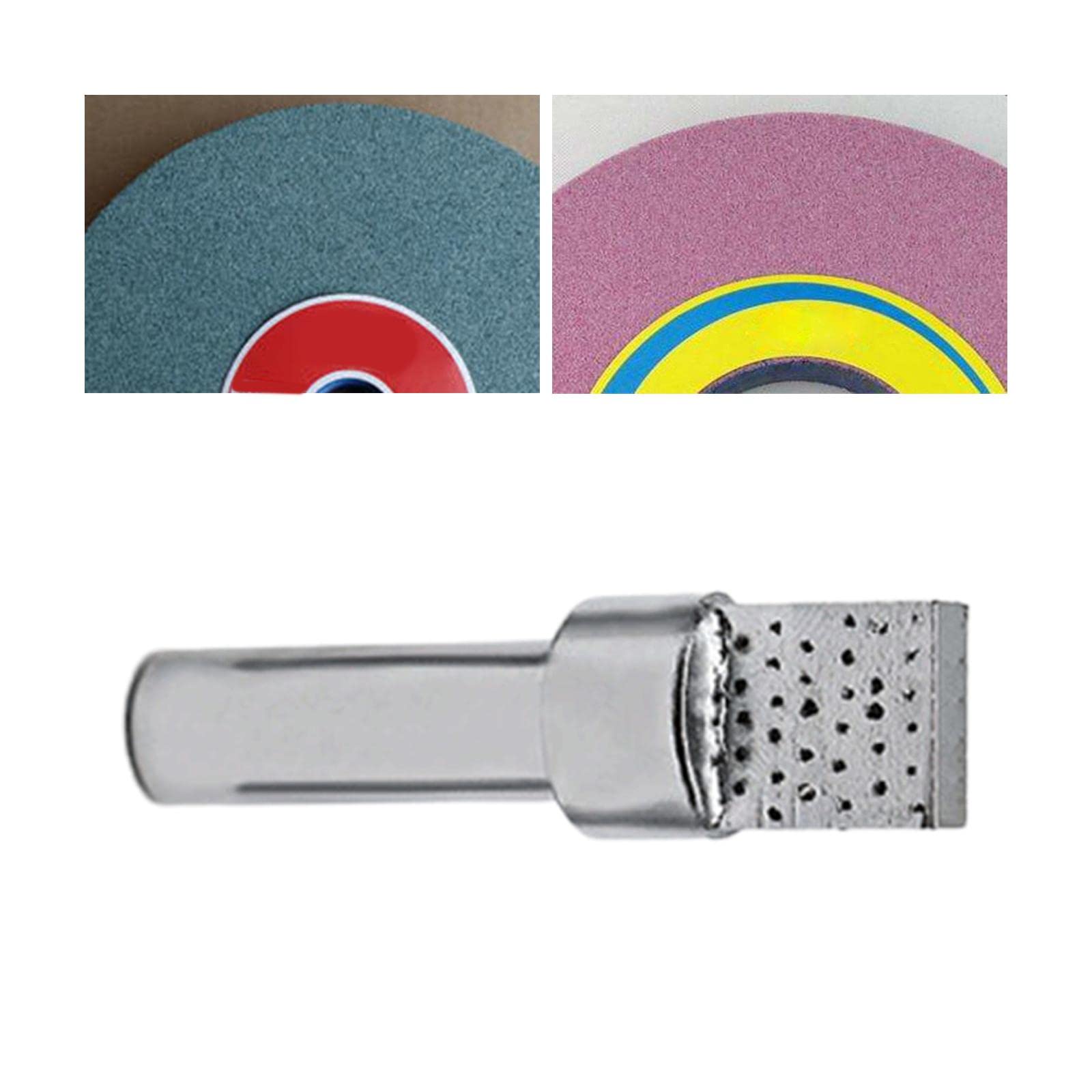 Generic 2X Handheld Wheel Dresser Grinding Tool Square Head Diamond Grinding Wheel Handle Head Tool Pen for Grinding Wheels Stone Deburring, 5cmx10cm