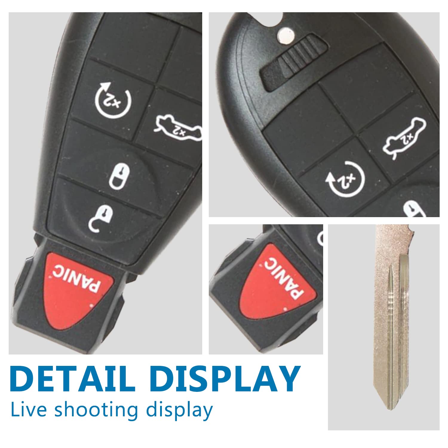 ❶ Key Fob Keyless Entry Remote Control Replacement Fits For