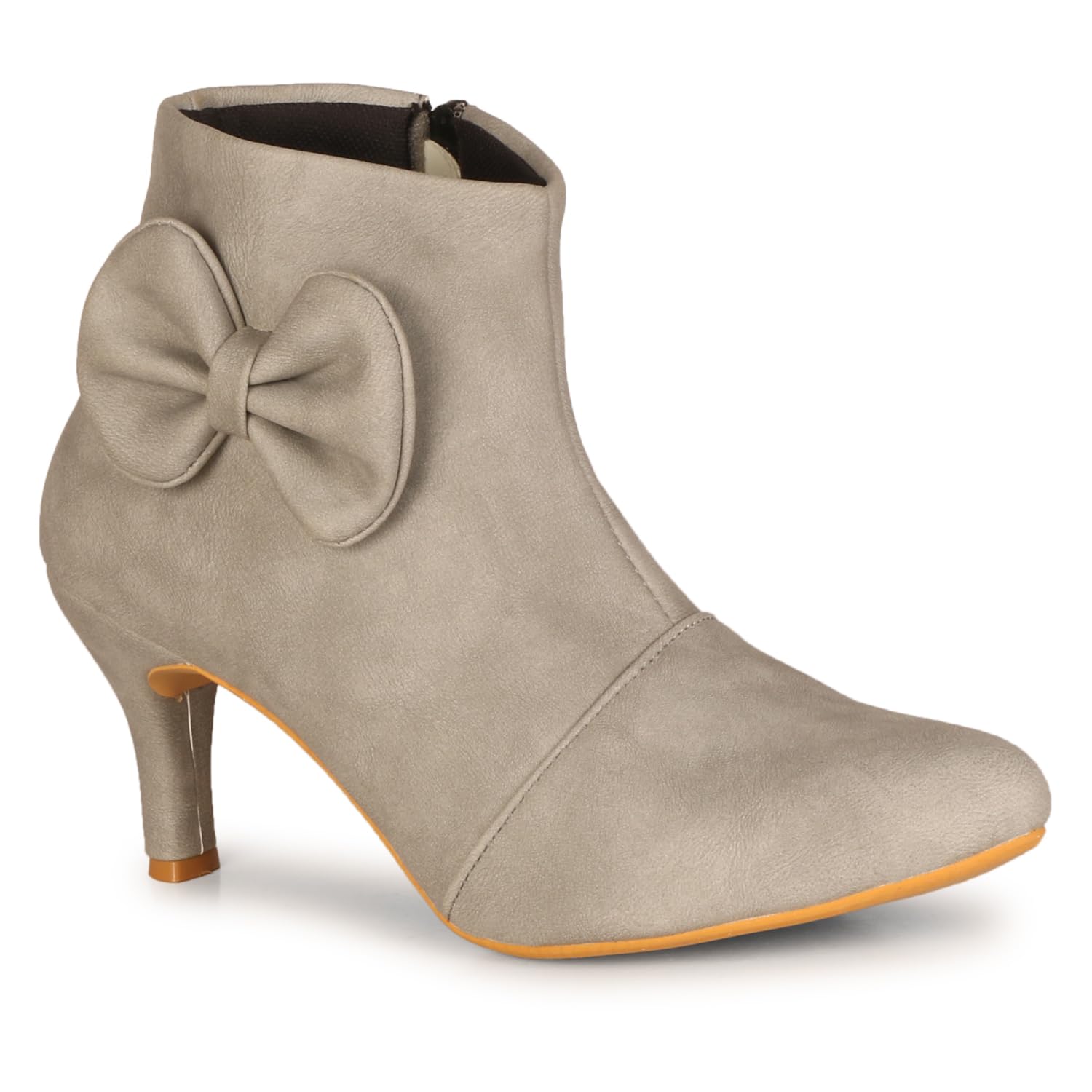 commander shoes Trendy High Ankle Zipper Pencil Heel Boots for Girls and Women (550 8UK Grey) (B0DFTQL5LW) Amazon Price History, Amazon Price Tracker