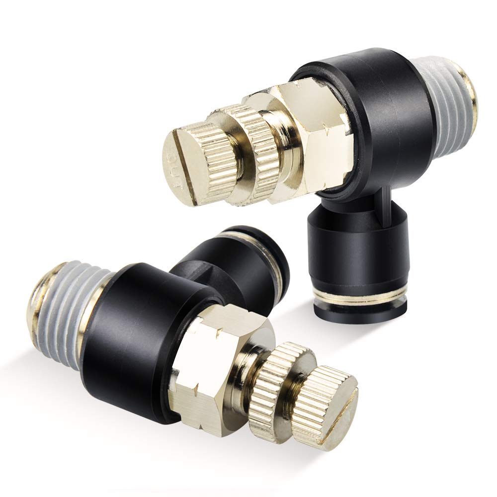 Valve de contrôle de vitesse de l'air 3/8 NPT pour régulation fluide